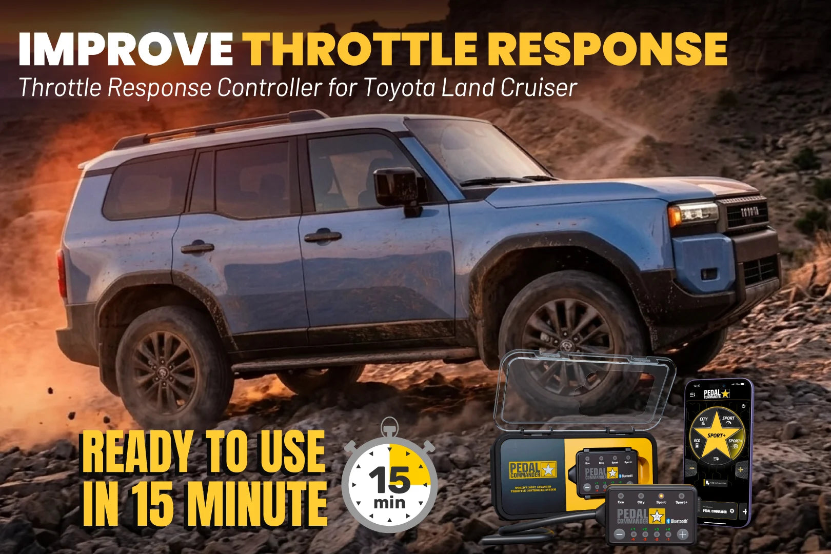Pedal Commander for Toyota Land Cruiser