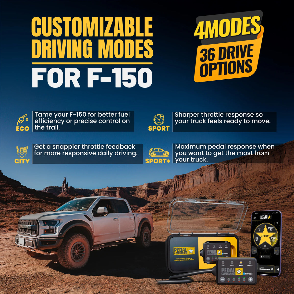Ford Performance Commander Pedal Commander® for Ford F-150 Performance Upgrade