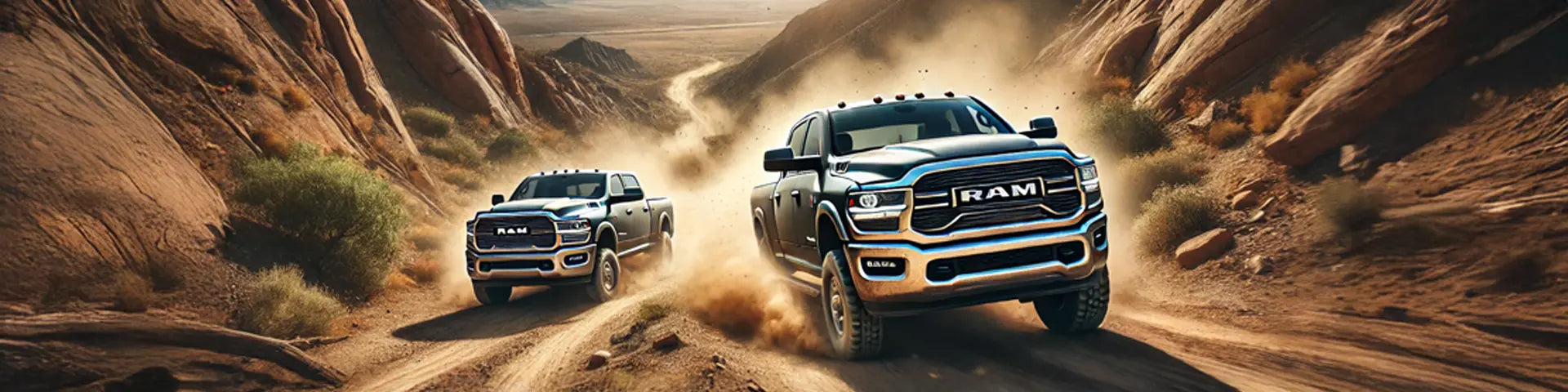 RAM Heavy Duty Trucks On Dirt