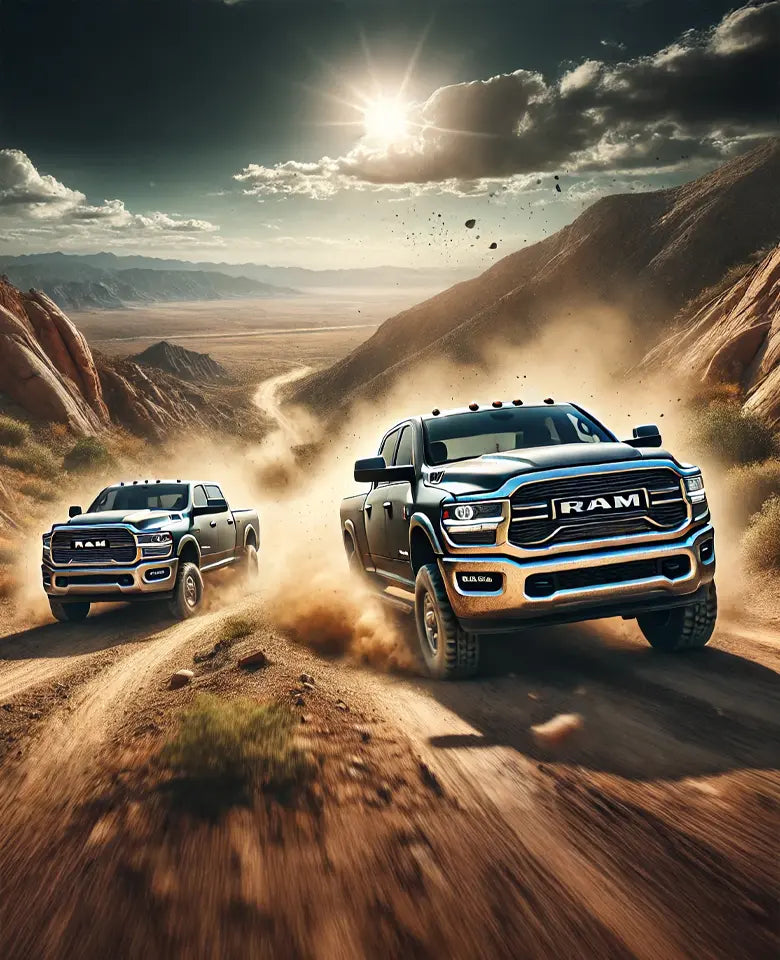 RAM Heavy Duty Trucks On Dirt