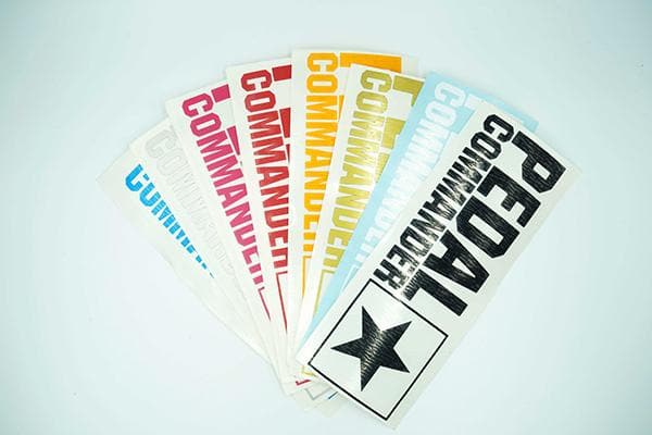 Pedal Commander 6'' X 2'' Vinyl Decal Stickers